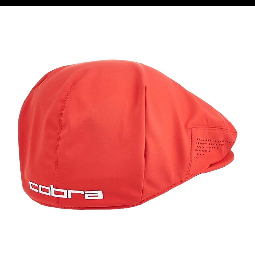 NWT Sz S/M Men Puma Golf Style Hat Cap Tour Driver Red High Risk Flex Fit Cobra